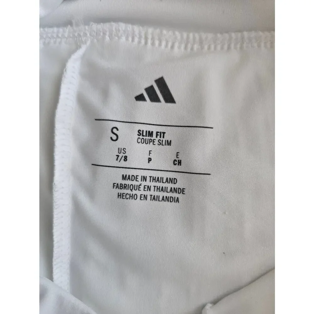 Adidas Girls Woven Pleated Skort NWT Size Small (7/8) White